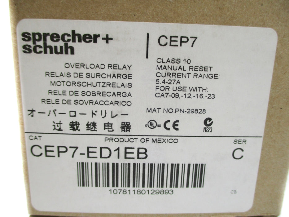 SPRECHER+SCHUH CEP7-ED1EB SER. C 5.4-27A NSMP