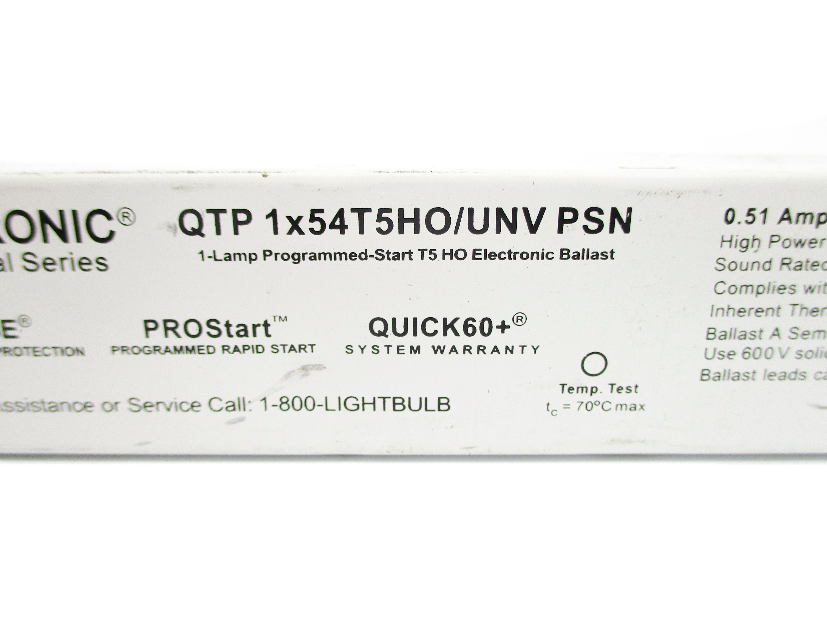 SYLVANIA QTP1X54T5HO/UNVPSN UNMP