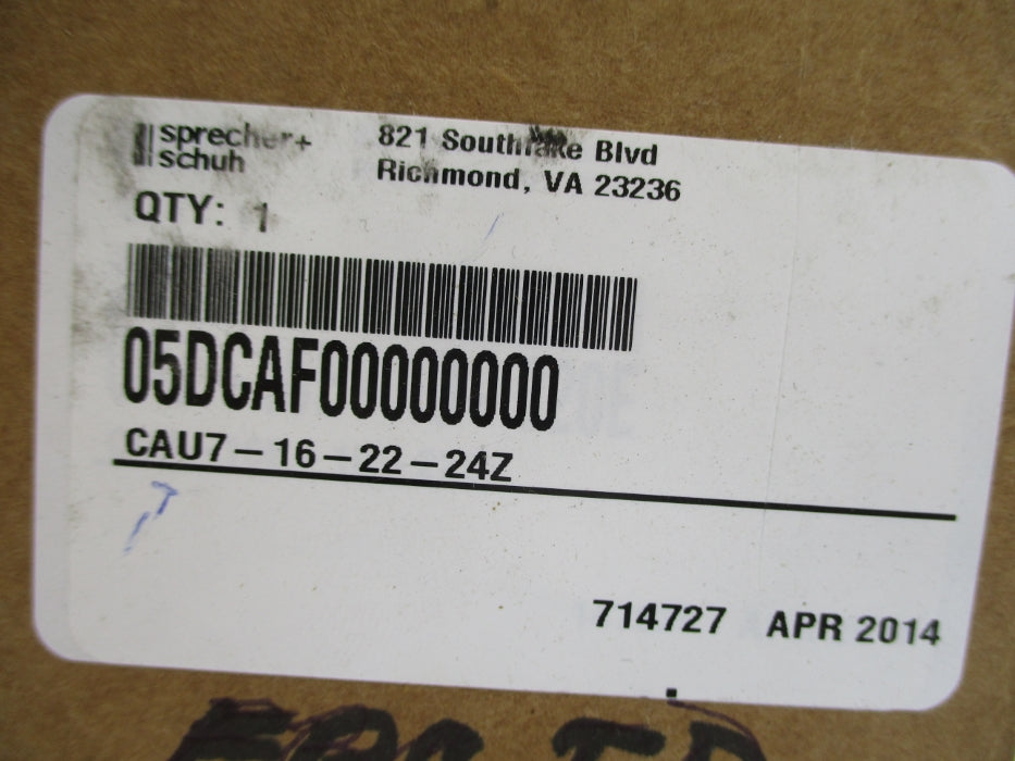 SPRECHER+SCHUH CAU7-16-22-24Z 24V NSMP