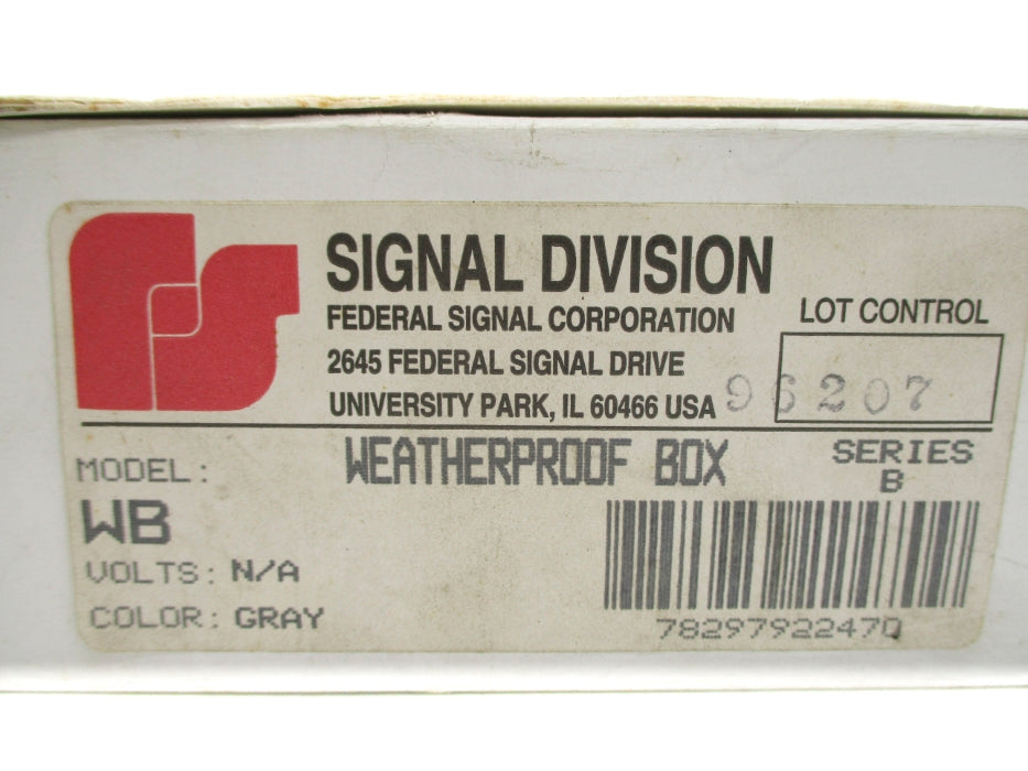 INDUSTRIAL SPARE PART WB SER. B NSMP