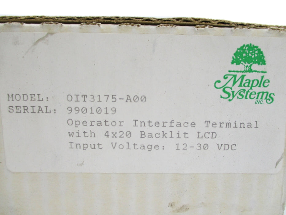 MAPLE SYSTEMS OIT3175-A00 NSMP