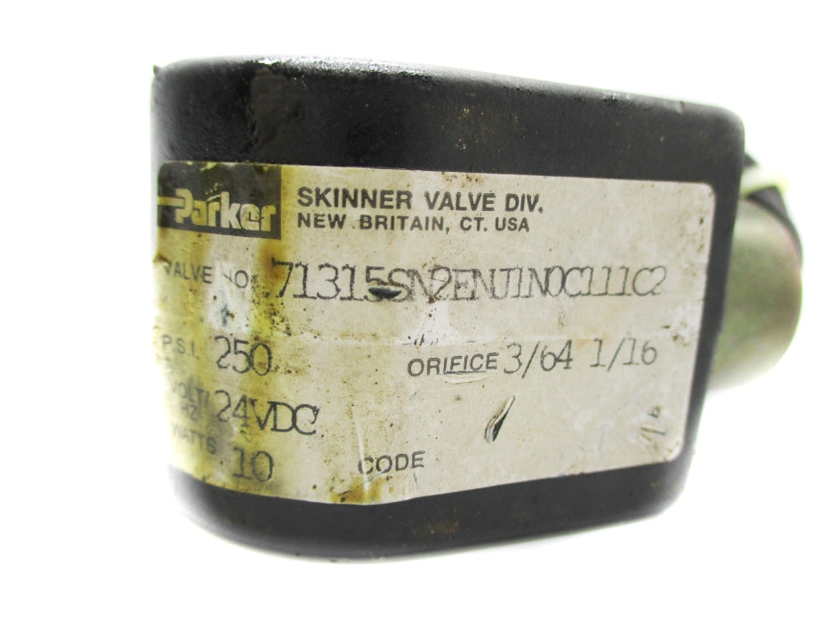 PARKER 71315SN2ENJ1N0C111C2 250PSI 24VDC UNMP