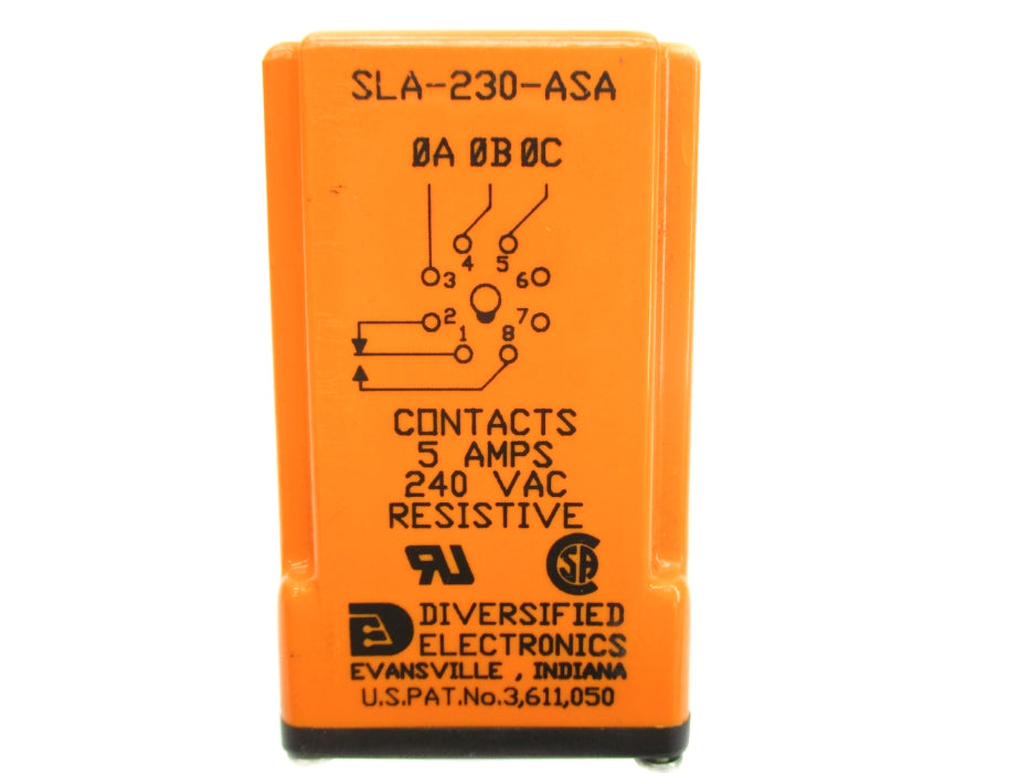 DIVERSIFIED ELECTRONICS SLA-230-ASA 240VAC 5A UNMP