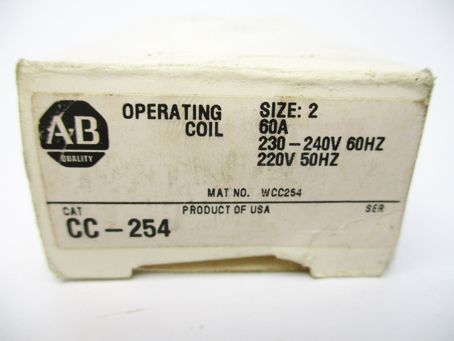 INDUSTRIAL SPARE PART CC-254 220/230-240V 60A (WH) NSMP