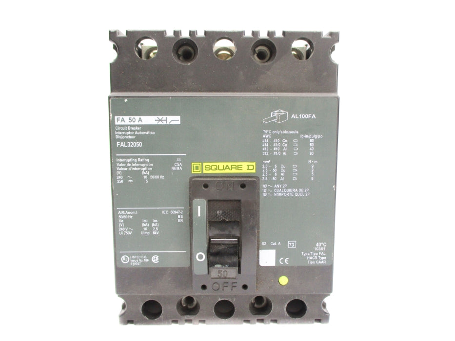 SQUARE D FAL32050 50A 240V NSNP