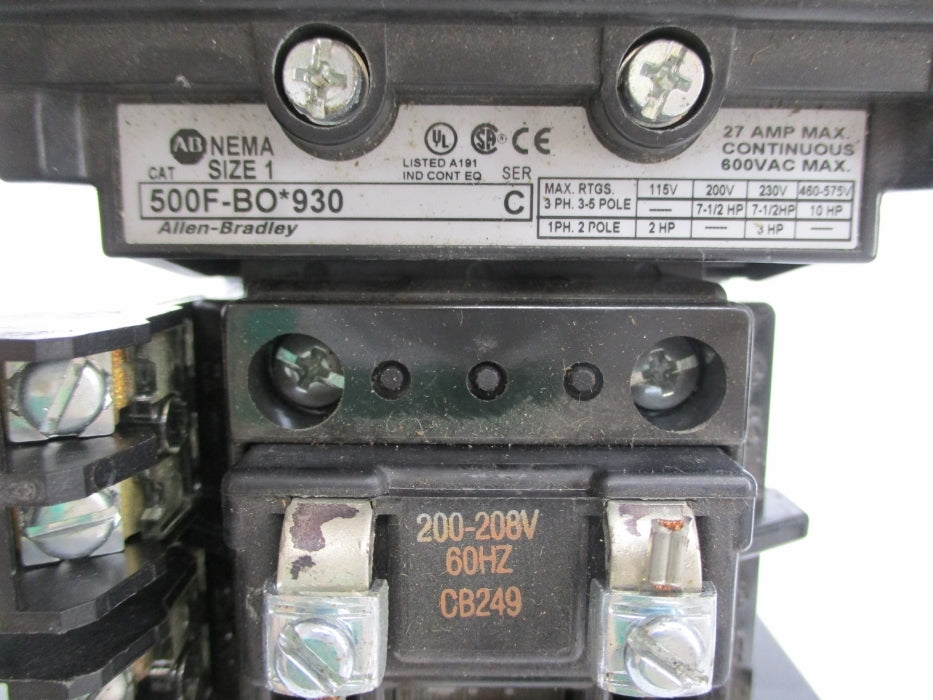 INDUSTRIAL SPARE PART 500F-BOH930 SER. C NSNP