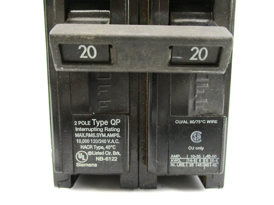 SIEMENS QP220 20A 120/240VAC NSNP