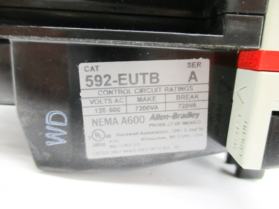 ALLEN BRADLEY 592-EUTB SER. A 120V NSNP