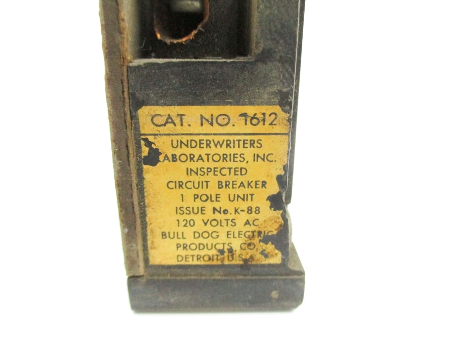BULLDOG ELECTRIC 1612 20A 120VAC UNMP