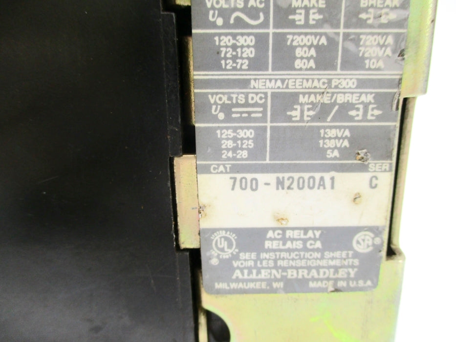 INDUSTRIAL SPARE PART 700-N200A1 SER. C 240V UNMP