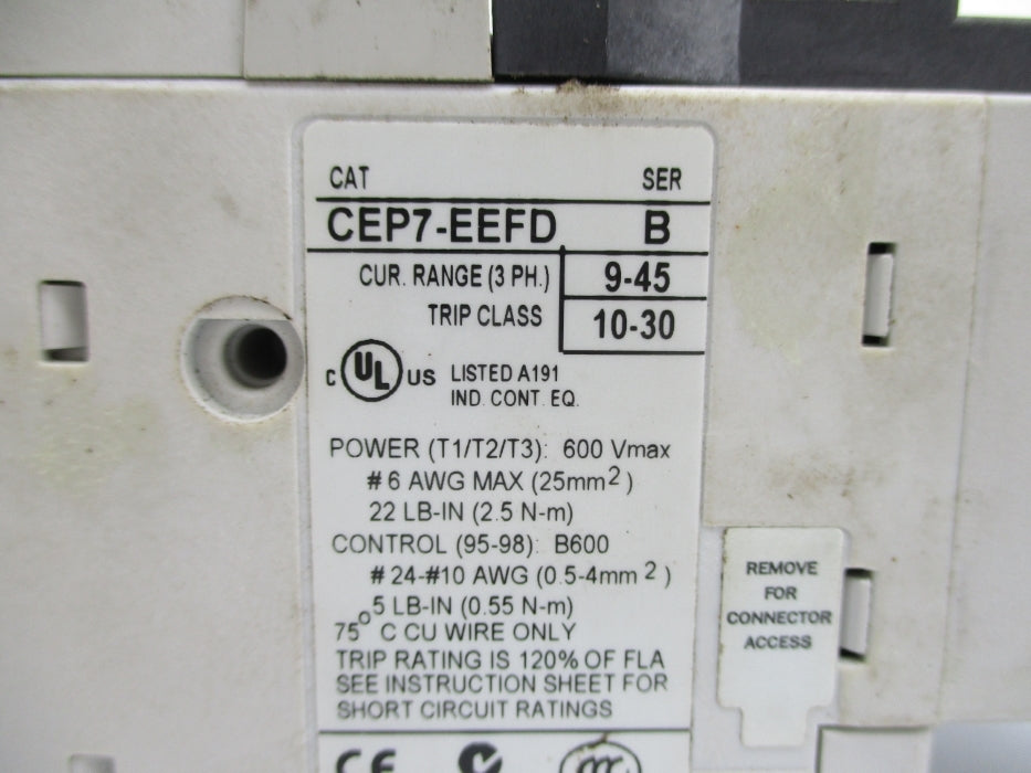 SPRECHER+SCHUH CEP7-EEFD SER. B 9-45A UNMP