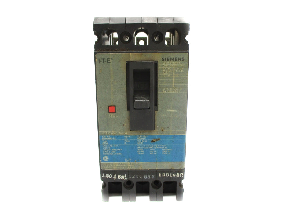 ITE ED43B015 480VAC 15A UNMP