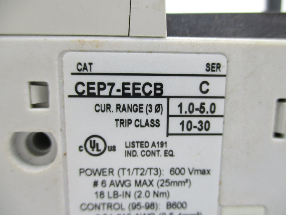 SPRECHER+SCHUH CEP7-EECB SER. C 690V 1.0-5.0A UNMP