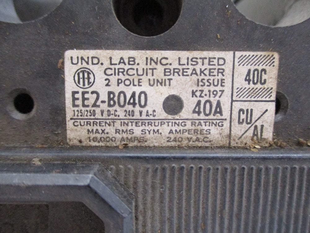 I.T.E EE2-B040 40A 240VAC UNMP