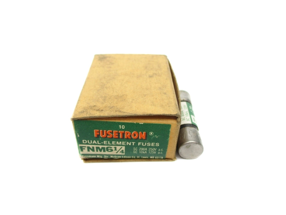 BUSSMANN FNM6-1/4 250VAC 6-1/4A (PKG OF 10) NSMP