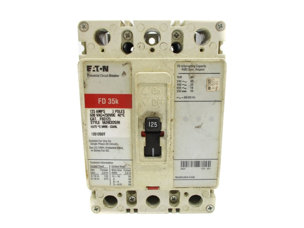 EATON FD3125 125A 600VAC UNMP