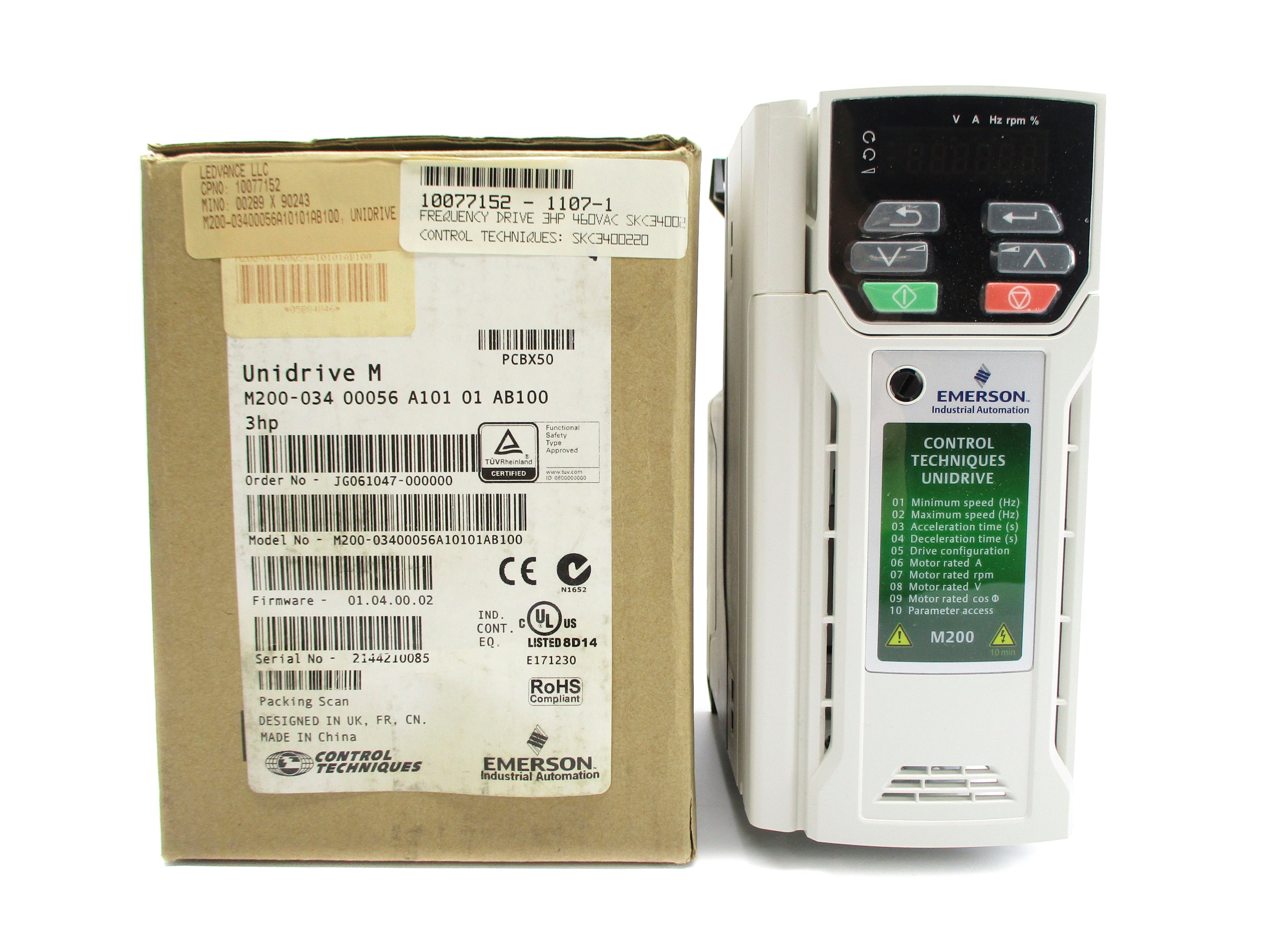 CONTROL TECHNIQUES M200-03400056A10101AB100 NSMP