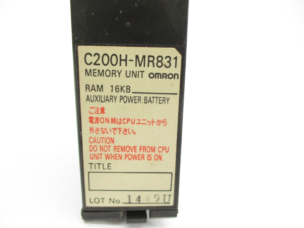 OMRON C200H-MR831 UNMP