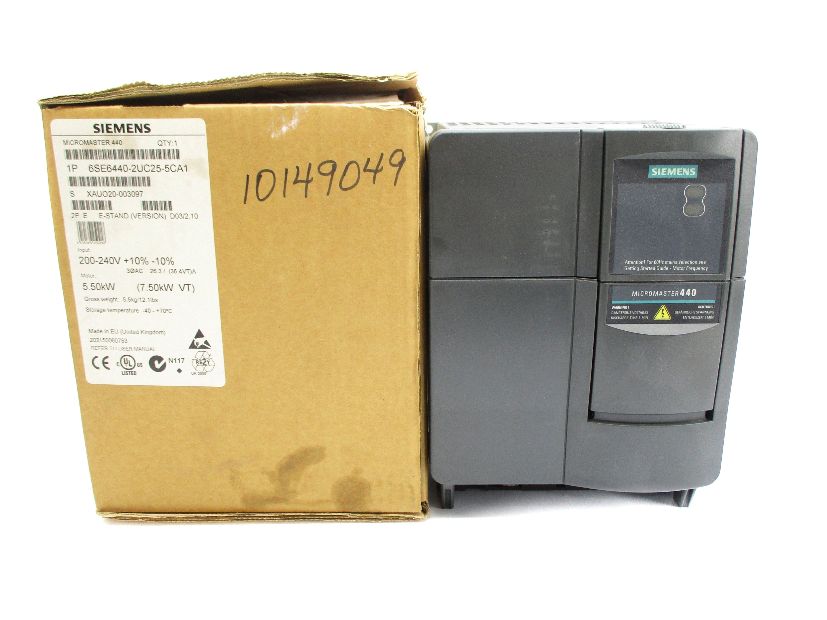 SIEMENS 6SE6440-2UC25-5CA1 NSMP