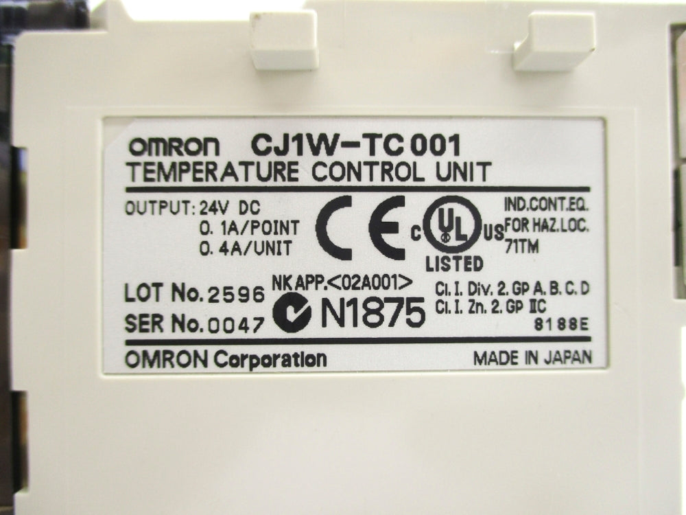OMRON CJ1W-TC001 NSNP