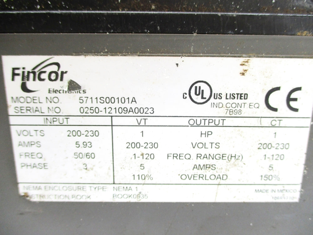 FINCOR ELECTRONICS 5711S00101A UNMP