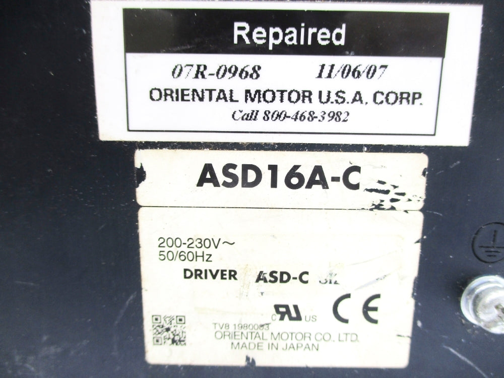 ORIENTAL MOTOR ASD16A-C REMAN