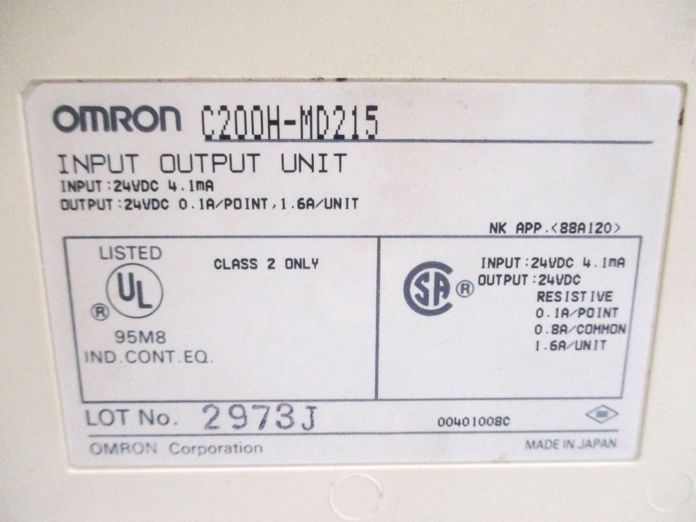OMRON C200H-MD215 UNMP