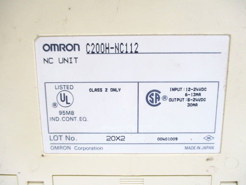 OMRON C200H-NC112 UNMP