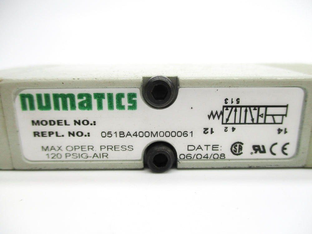 NUMATICS 051BA400M000061 120PSI UNMP