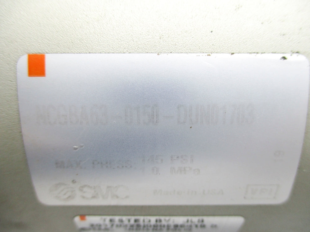 SMC NCGBA63-0150-DUN01703 145PSI UNMP
