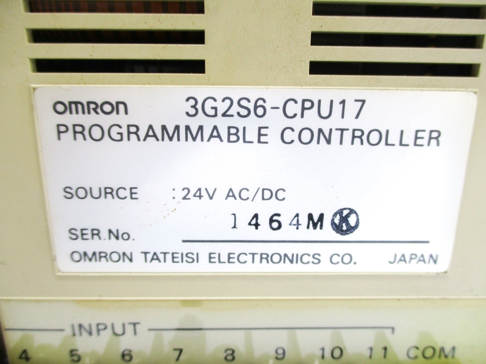 OMRON 3G2S6-CPU17 UNMP