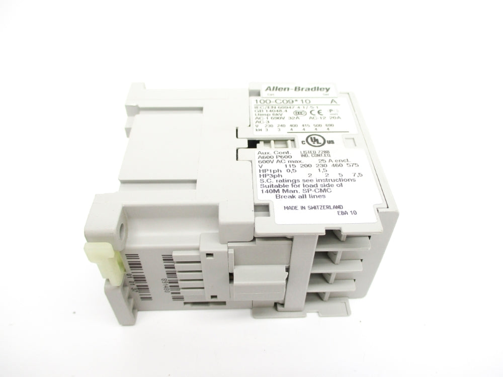 ALLEN BRADLEY 100-C09L10 SER. A 200/220V 208/240V (BR/WH) NSMP