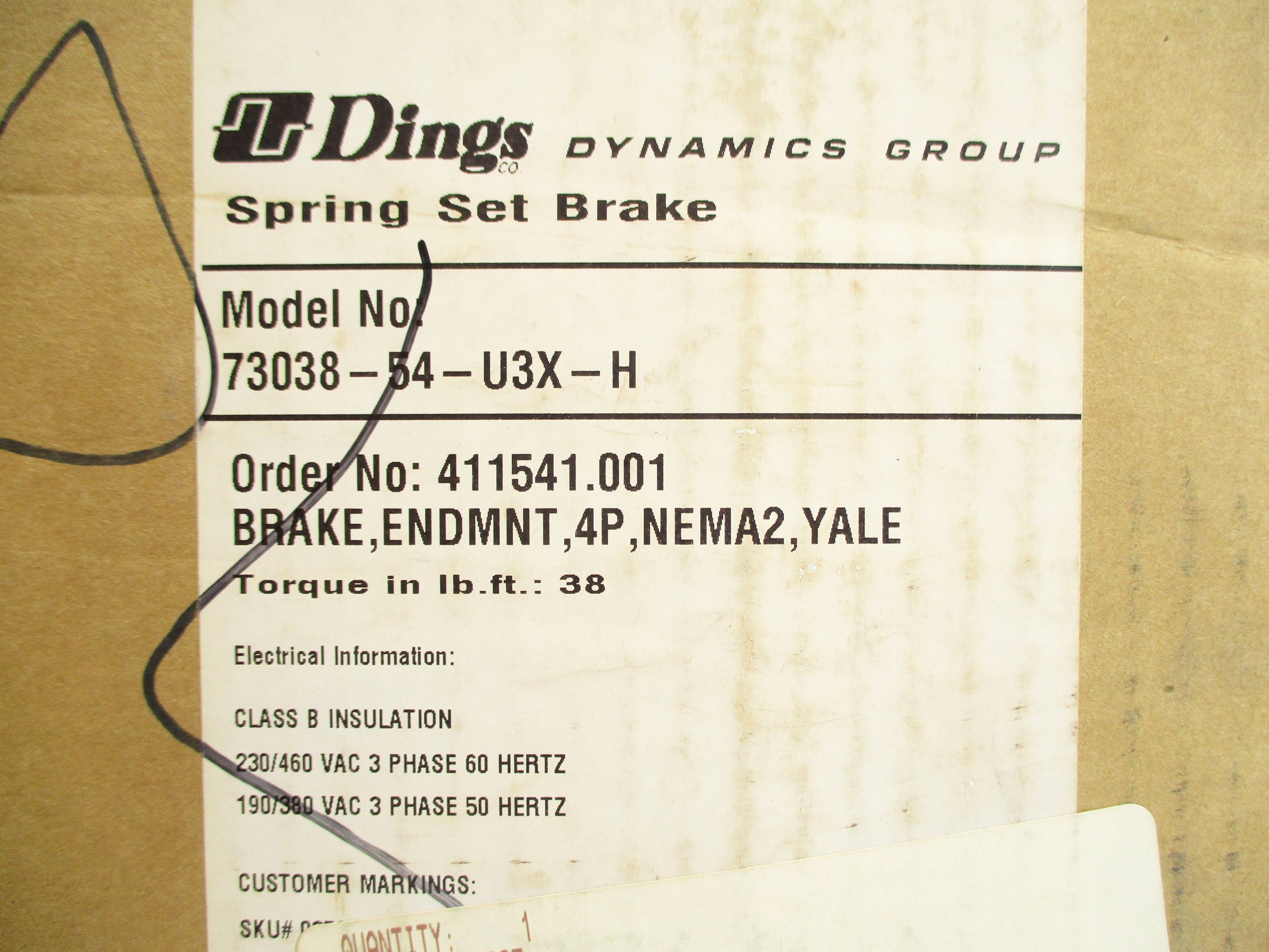 DINGS DYNAMICS 73038-54-U3X-H NSMP