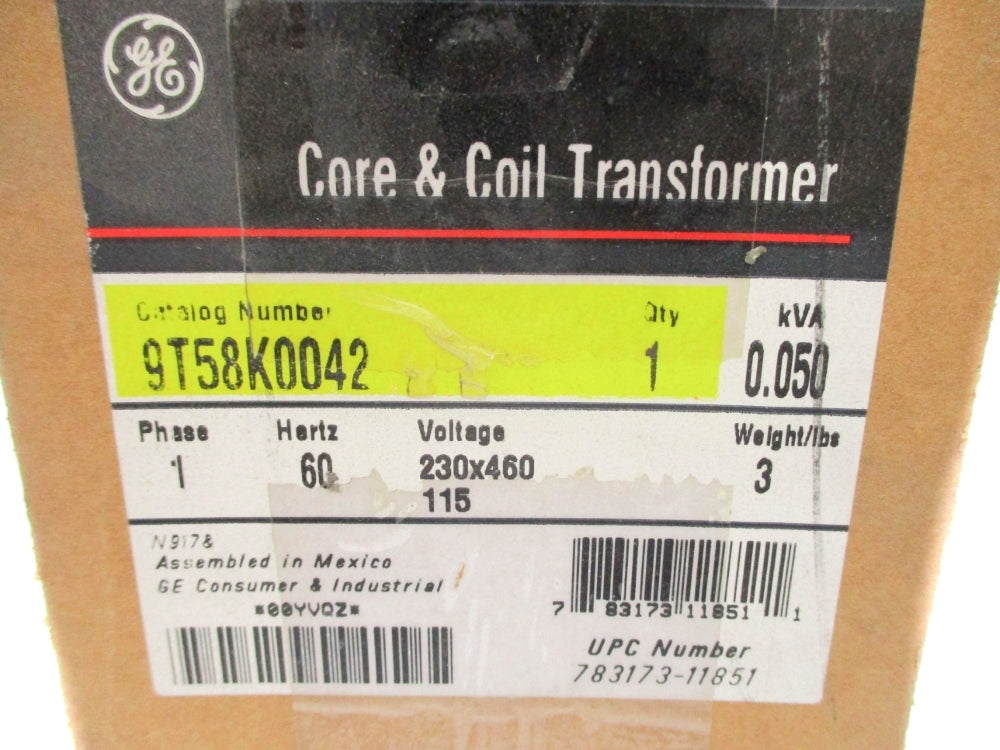 GENERAL ELECTRIC 9T58K0042 0.050KVA NSMP