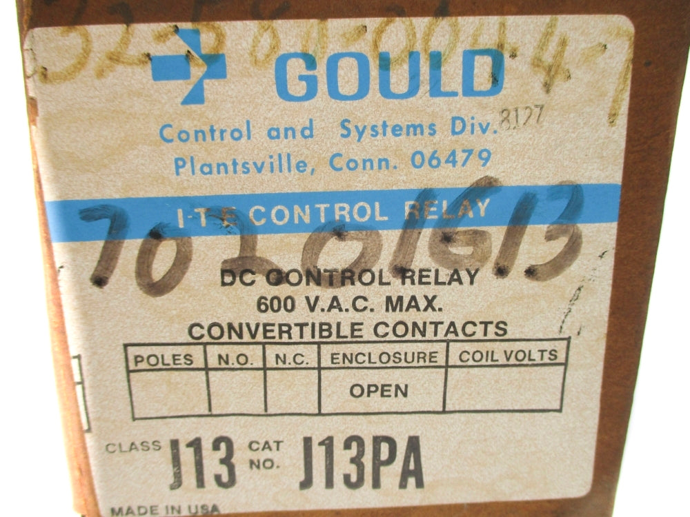 GOULD J13PA30 125VDC NSMP