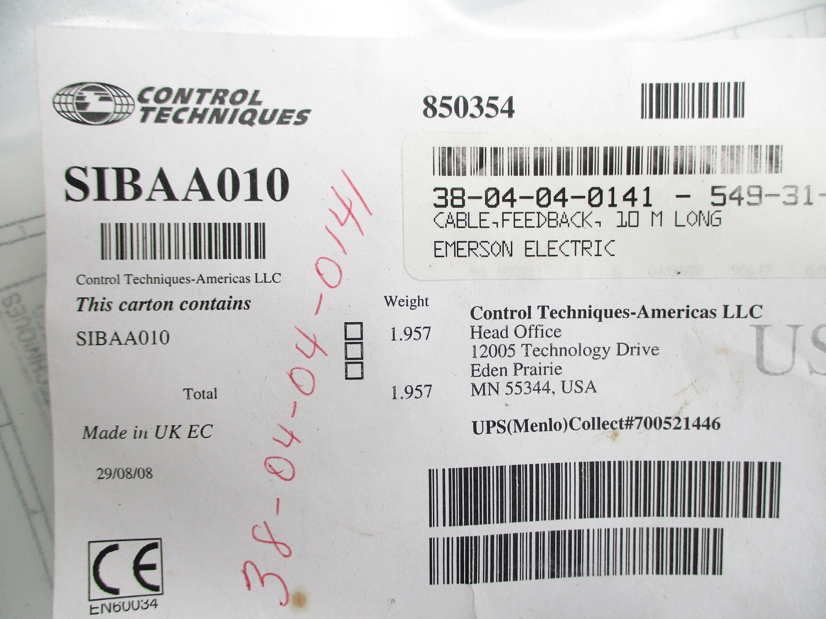 CONTROL TECHNIQUES SIBAA010 NSMP
