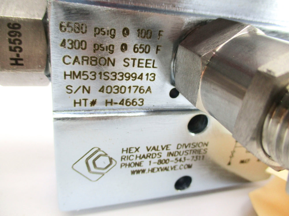 RICHARDS INDUSTRIES HM531S3399413 4300/6500PSIG NSNP