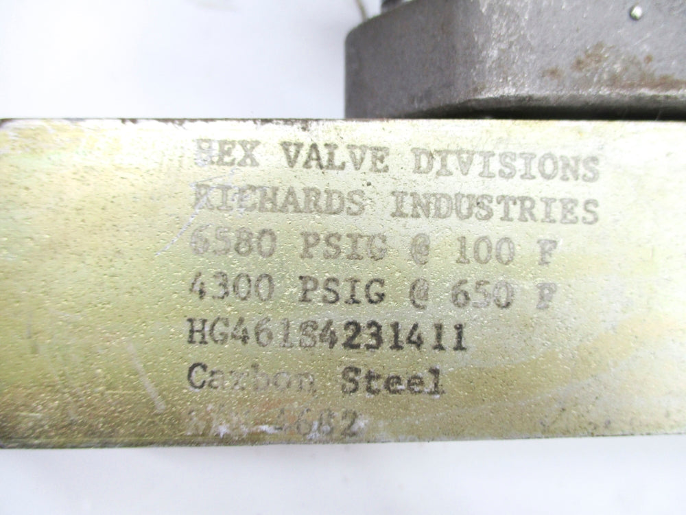 RICHARDS INDUSTRIES HG461S4231411 4300/6580PSIG UNMP