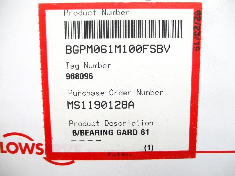 FLOWSERVE BGPM061M100FSBV NSMP