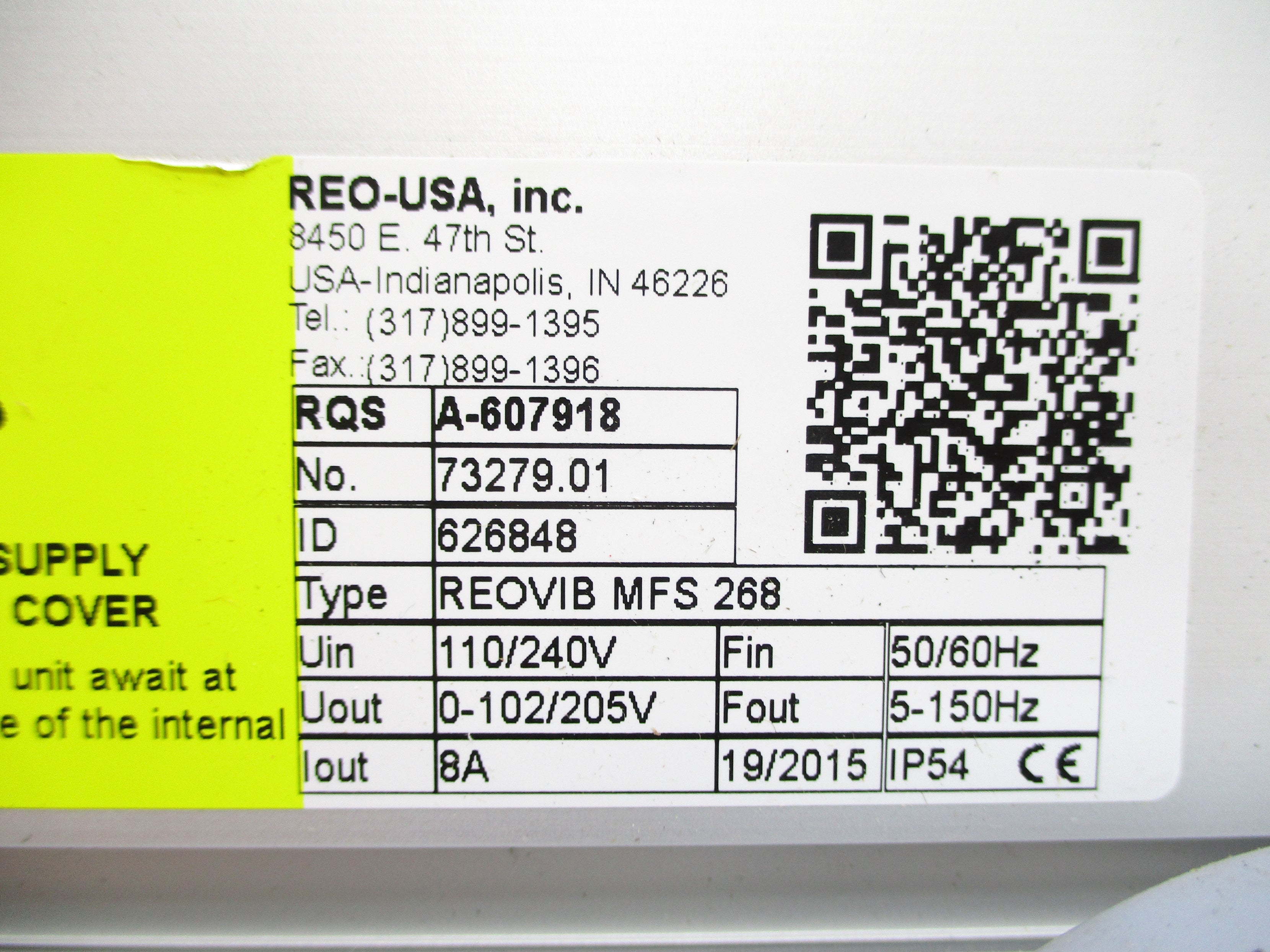 REO-USA REOVIB-MFS-268-8A-IP54 NSNP