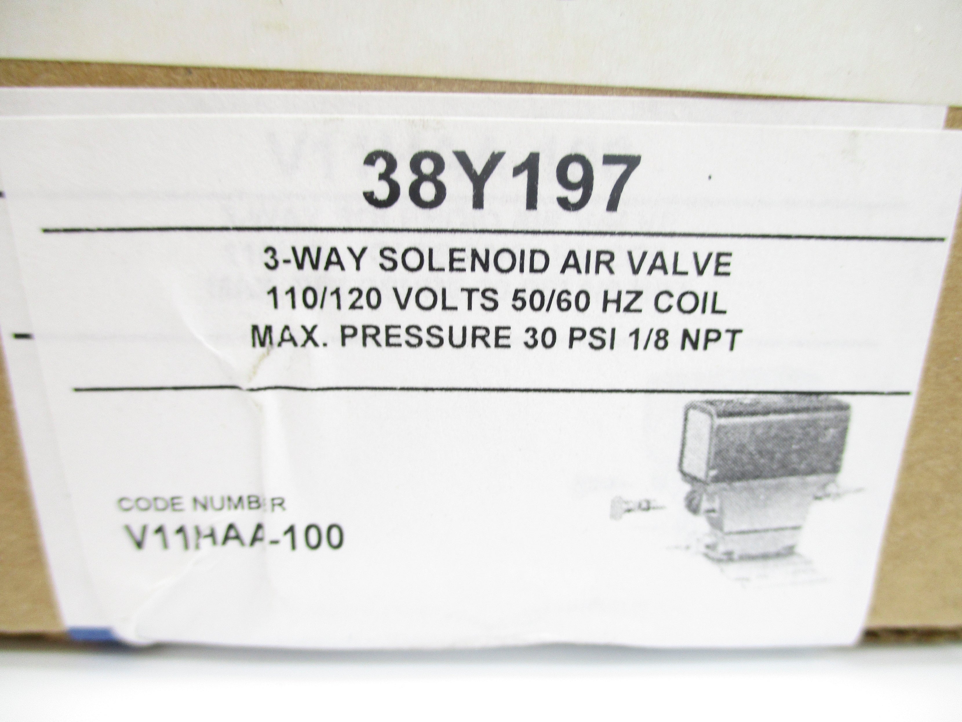 JOHNSON CONTROLS 38Y197 110-120V 30PSI NSFS