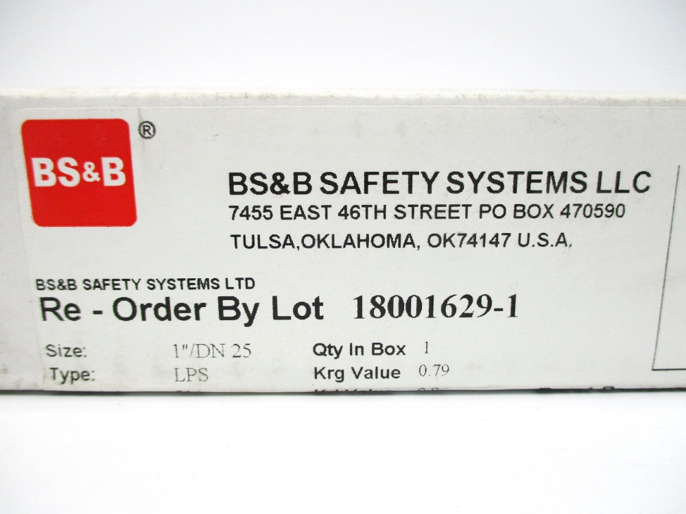 BS&B SAFETY SYSTEMS LPS-1 42.6PSIG NSMP