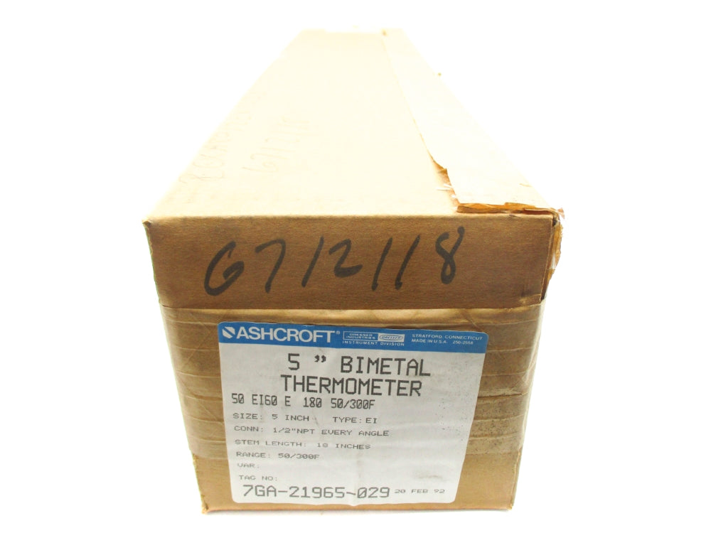 ASHCROFT 50EI60E18050/300F 50/300F NSFS