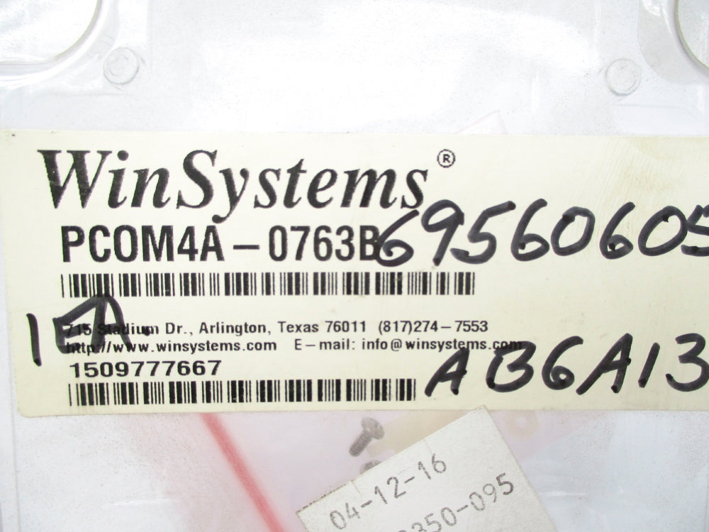 WINSYSTEMS PC0M4A-0763B NSMP