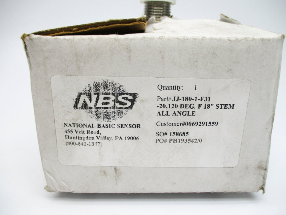 NBS JJ-180-1-F31 -20/120F STEM 18 (PKG OF 2) NSMP