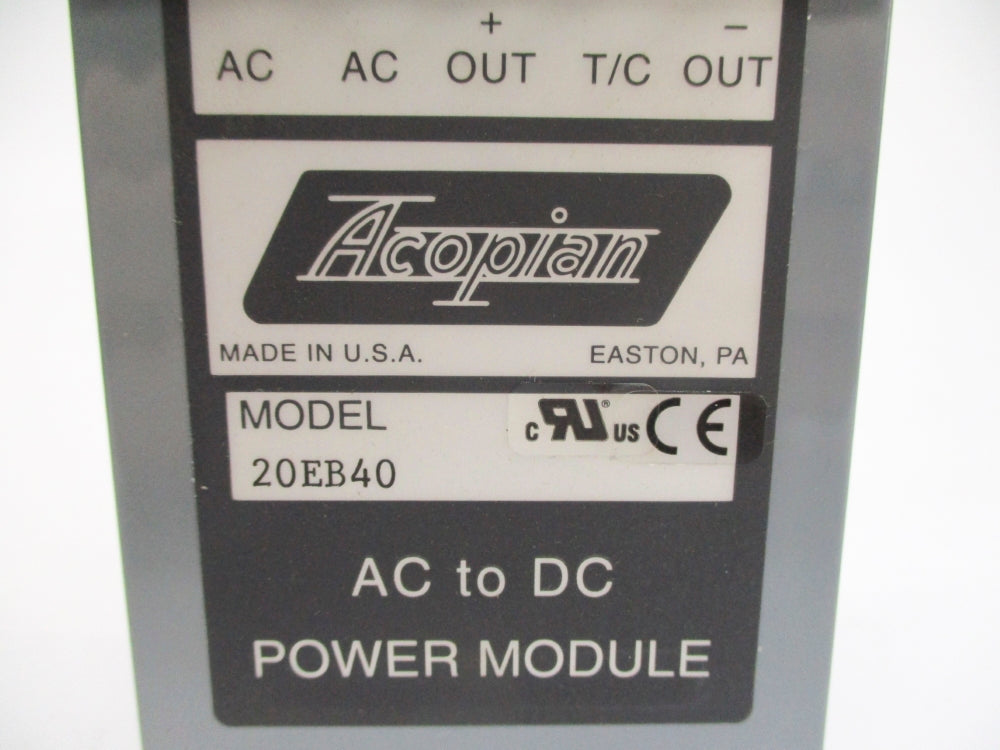 ACOPIAN 20EB40 NSNP