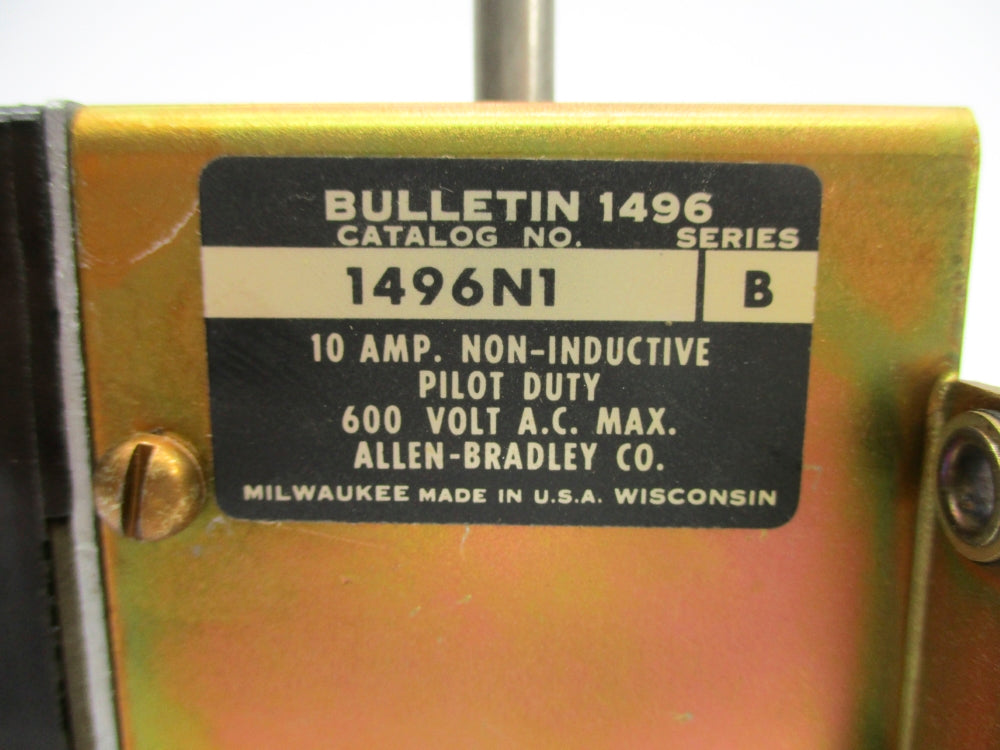 ALLEN BRADLEY 1496-N1 SER. B 600VAC 10A NSNP