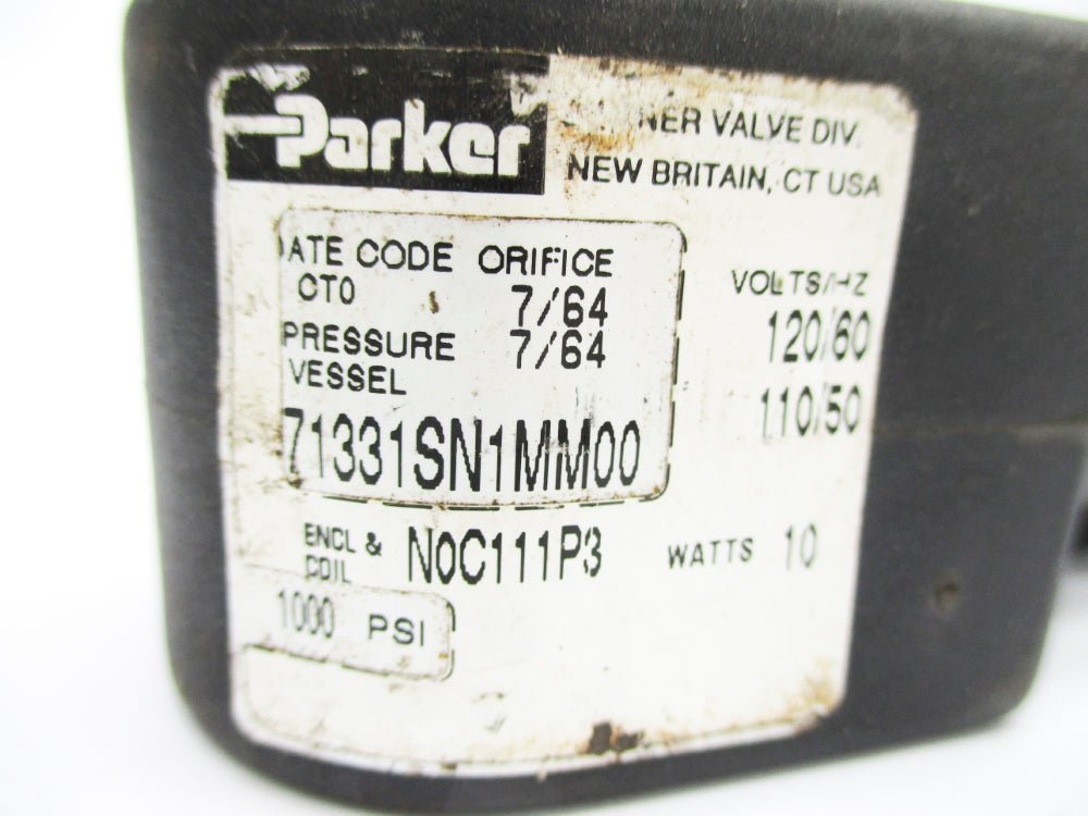 PARKER 71331SN1MM00N0C111P3 1000PSI 110/120V (AS PICTURED) NSNP