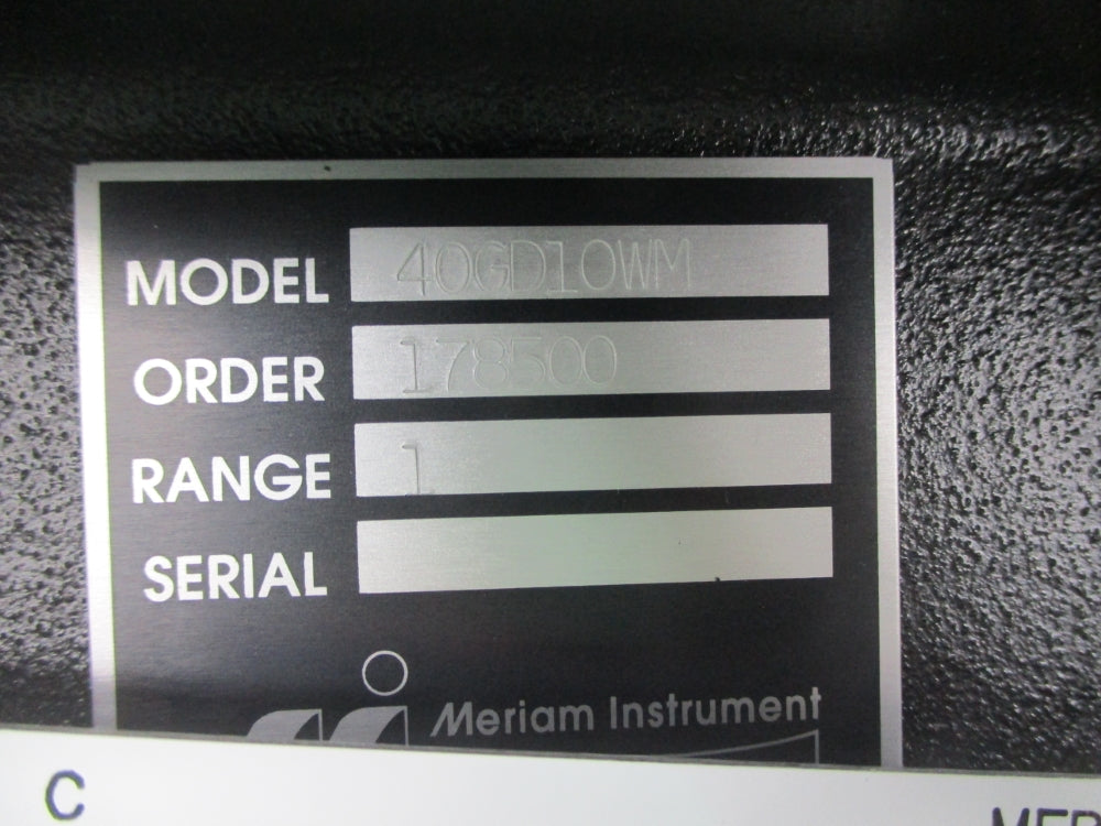 MERIAM INSTRUMENT 40GD10WM NSNP