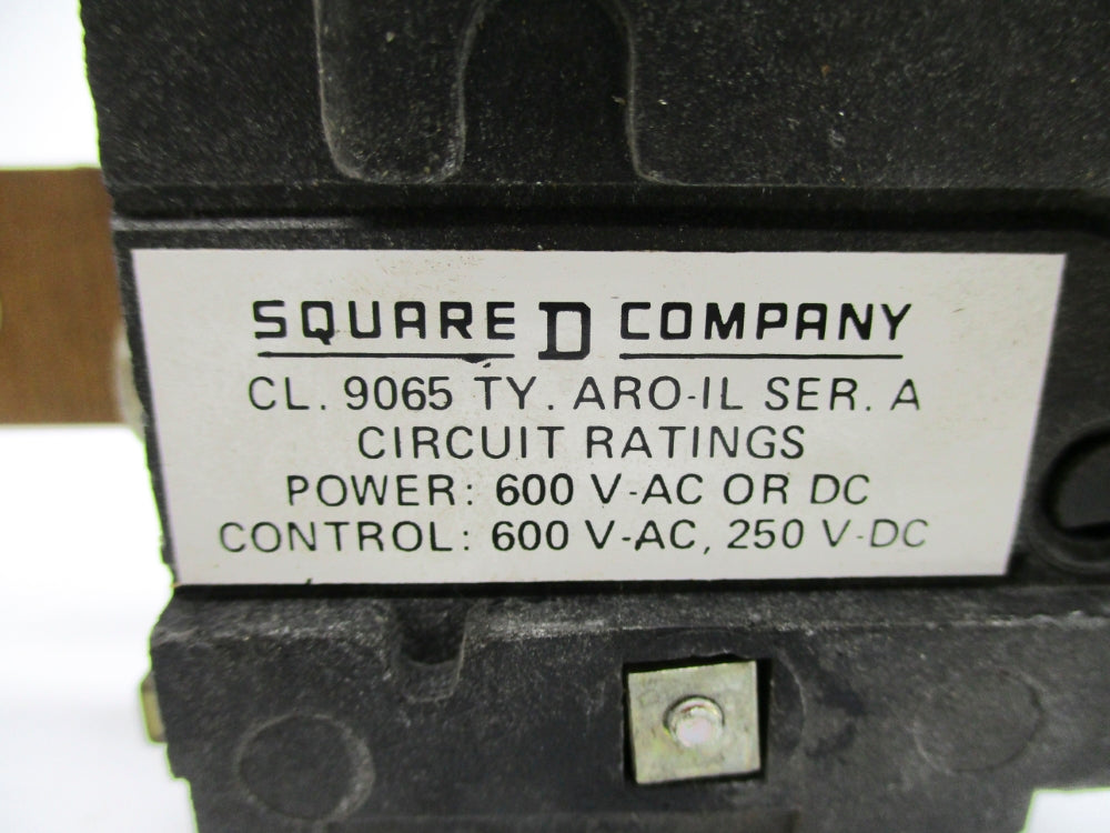 SQUARE D 9065ARO1L SER. A 600VAC NSNP